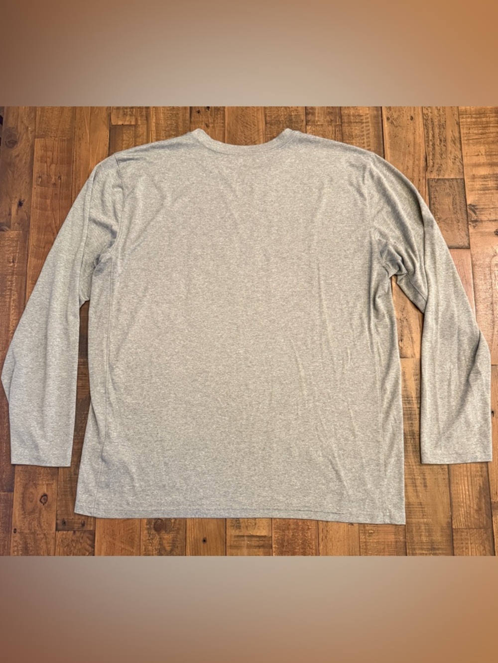 Nike Gray Long-Sleeve Dri-FIT Tee with Orange OSU Logo XL - Picture 2 of 6